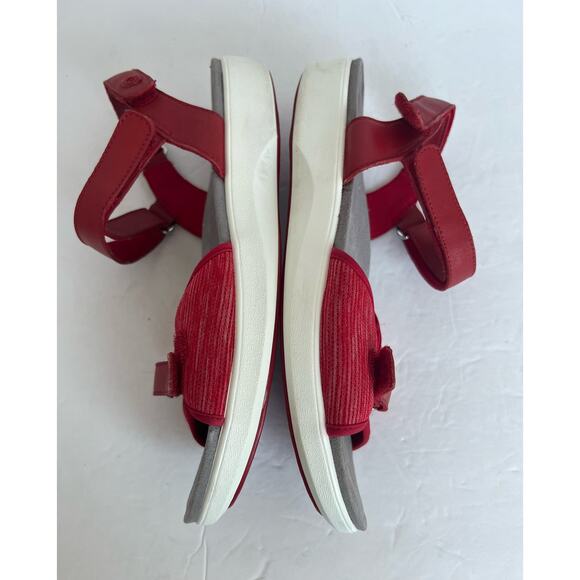 TRAQ by Alegria Qali Red Adjustable Straps Smart Walking Comfort Sandals Sz 10.5 - Picture 5 of 10